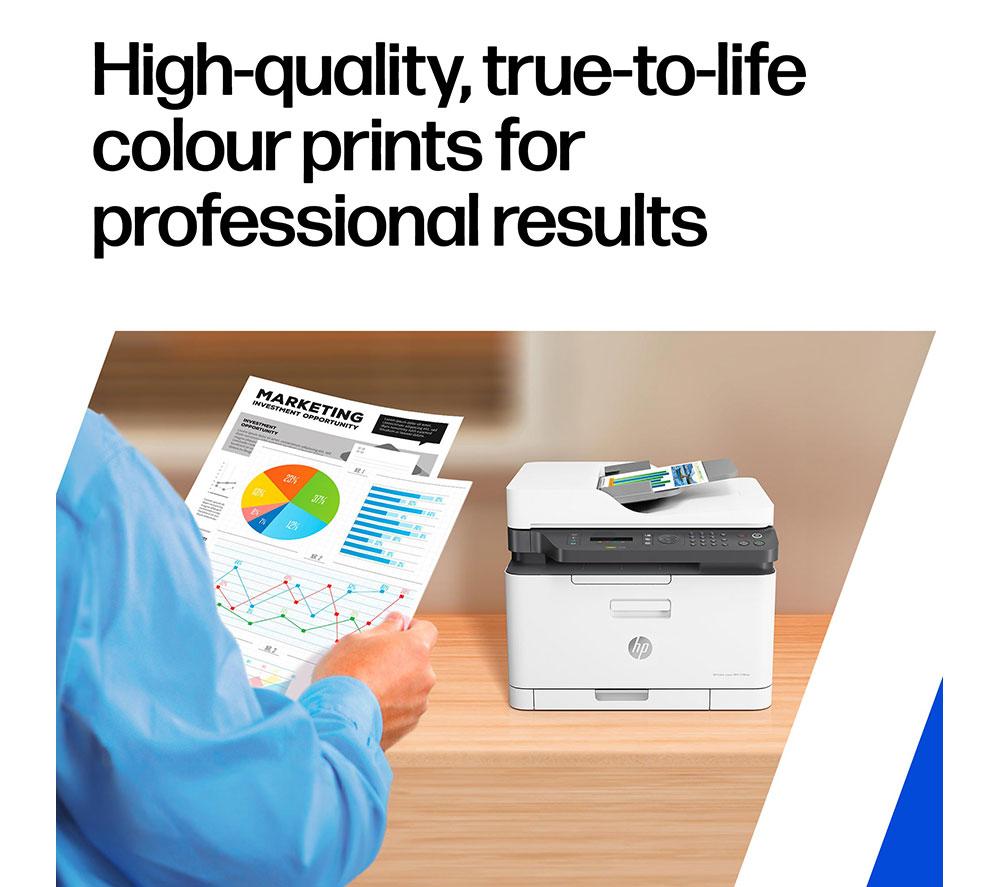 HP 179fnw All-in-One Wireless Colour Laser Printer | Scan & Copy | Automatic Doc Feeder | WiFi Print