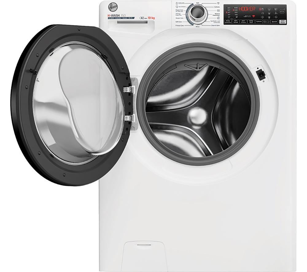 HOOVER H-Wash 350 H3WPS6106TAMB6-80 Lavadora de 10 kg y 1600 rpm con WiFi - Blanca