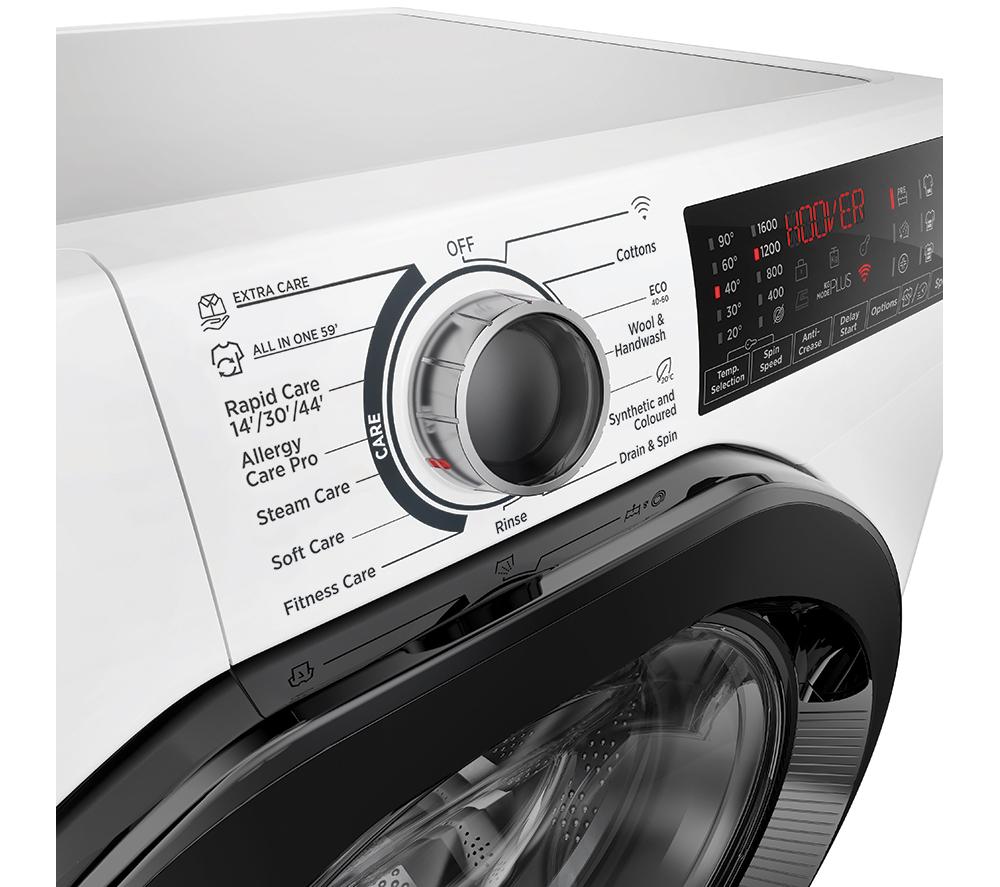 HOOVER H-Wash 350 H3WPS6106TAMB6-80 Lavadora de 10 kg y 1600 rpm con WiFi - Blanca