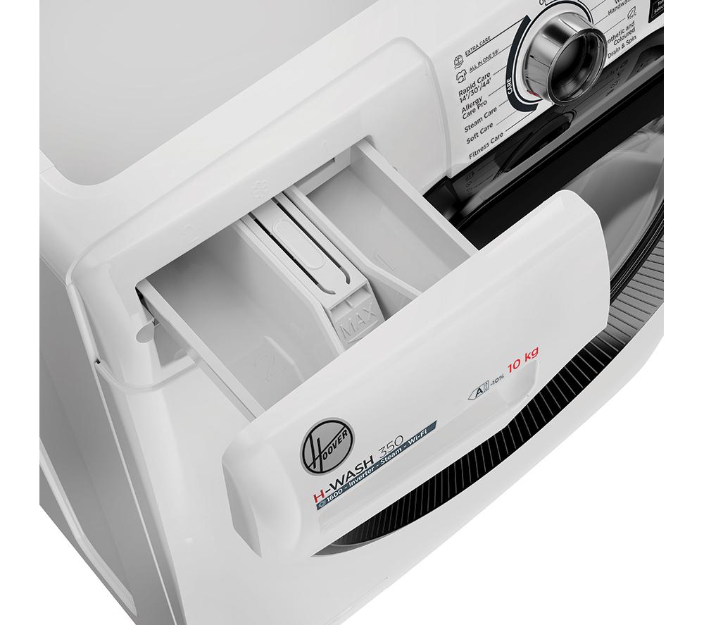 HOOVER H-Wash 350 H3WPS6106TAMB6-80 Lavadora de 10 kg y 1600 rpm con WiFi - Blanca