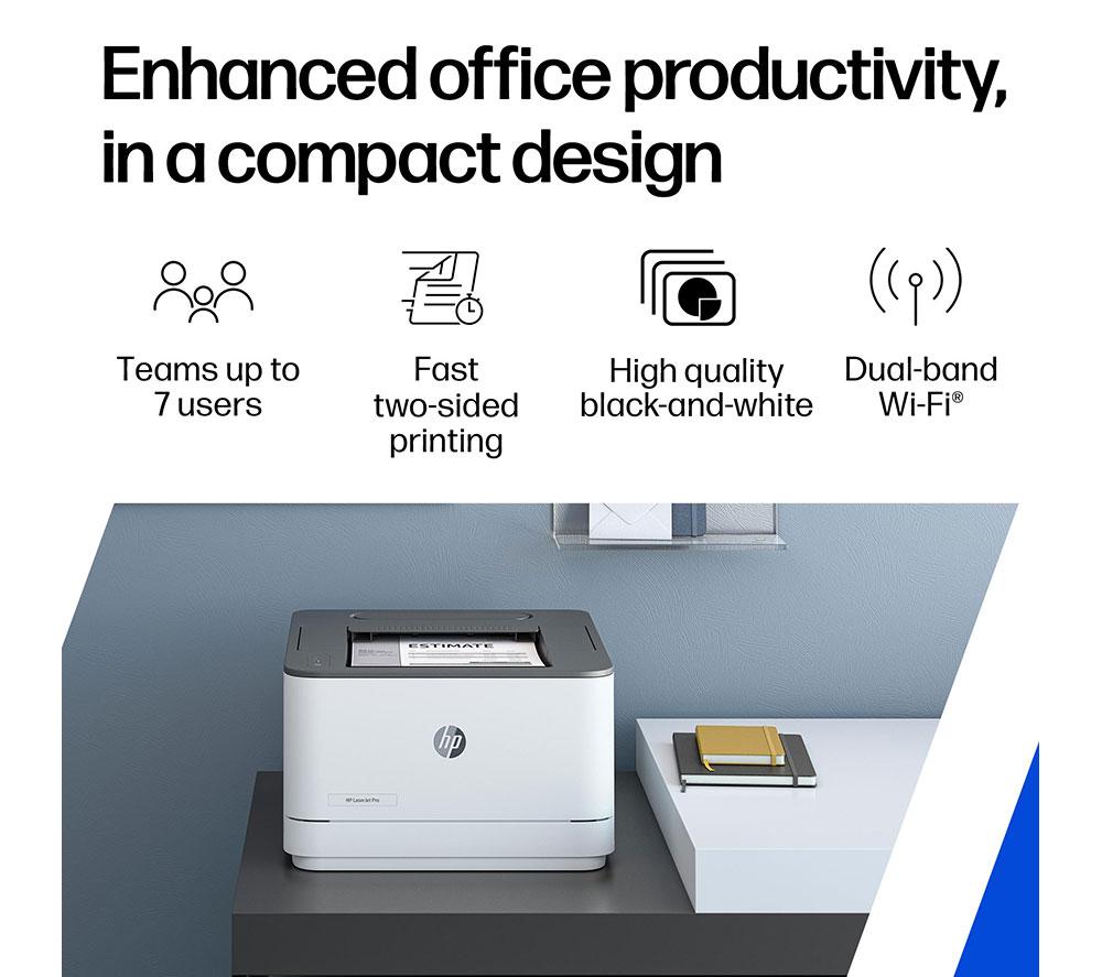 HP LaserJet Pro 3002DW Monochrome Laser Printer | Home or Business | WiFi Printer