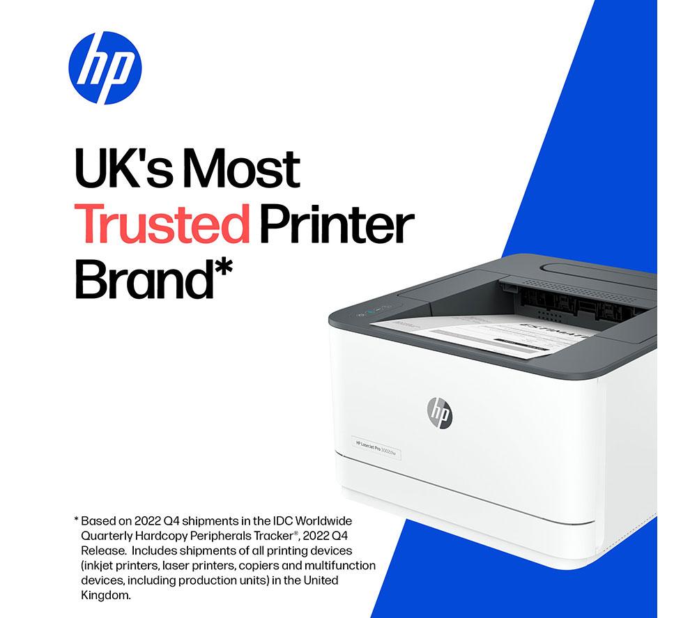 HP LaserJet Pro 3002DW Monochrome Laser Printer | Home or Business | WiFi Printer