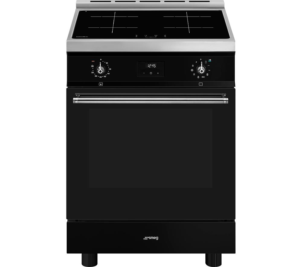 SMEG Concert C6IPBLT2 60 cm Electric Induction Pyrolytic Cooker - Black & Stainless Steel