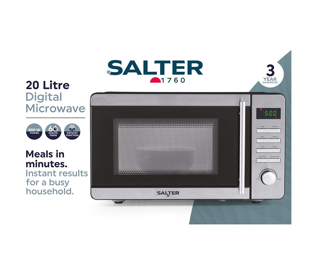 SALTER EK5746 Solo Microwave - Stainless Steel