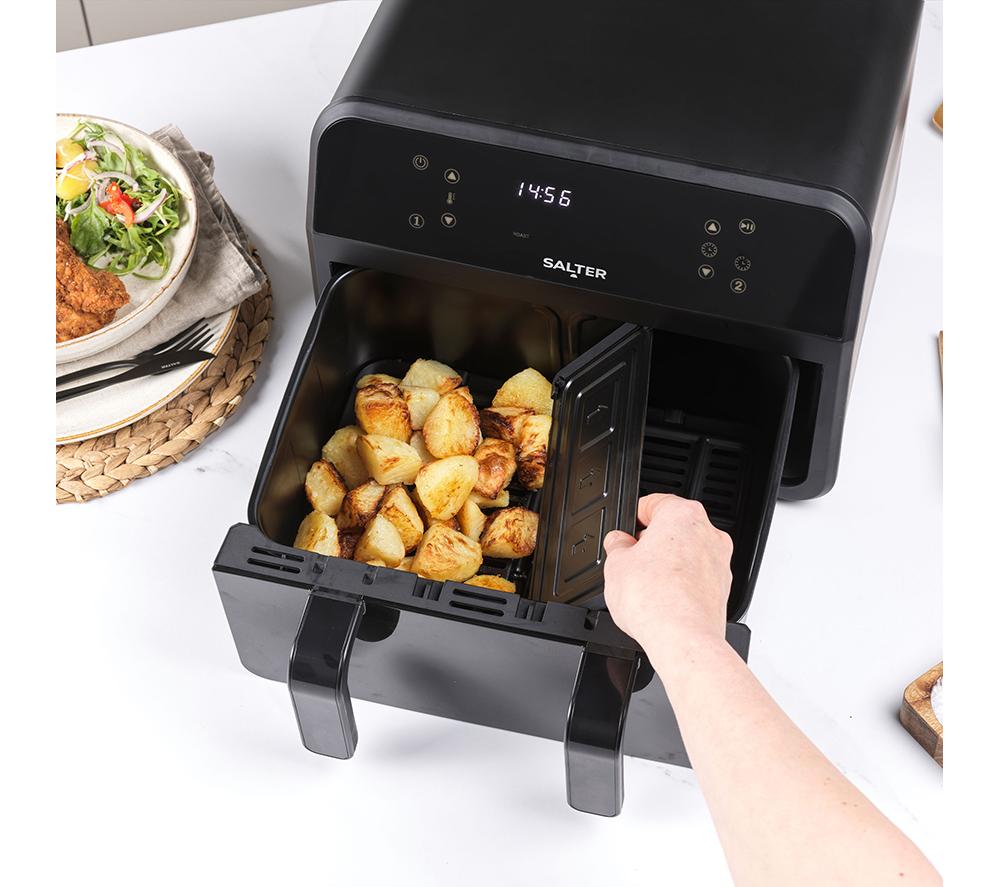 SALTER EK5872 Dual Air Fryer - Black