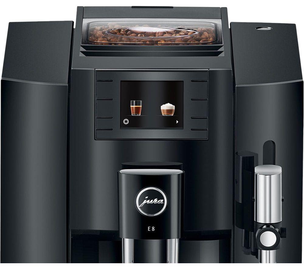 JURA E8 Smart Bean to Cup Coffee Machine - Piano Black