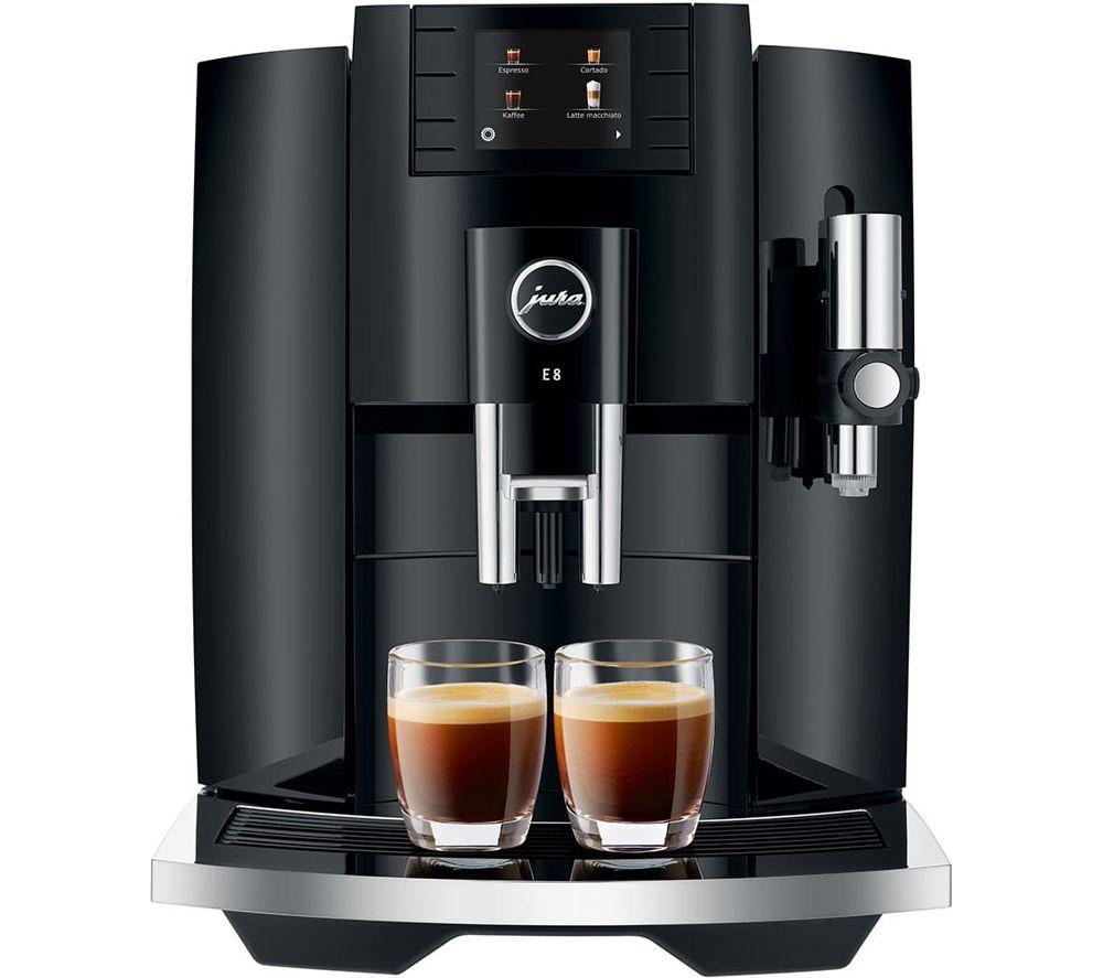 JURA E8 Smart Bean to Cup Coffee Machine - Piano Black