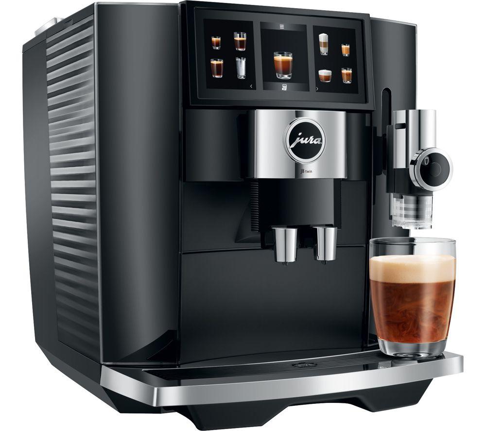 JURA J8 Twin 15659 Smart Bean to Cup Coffee Machine - Diamond Black