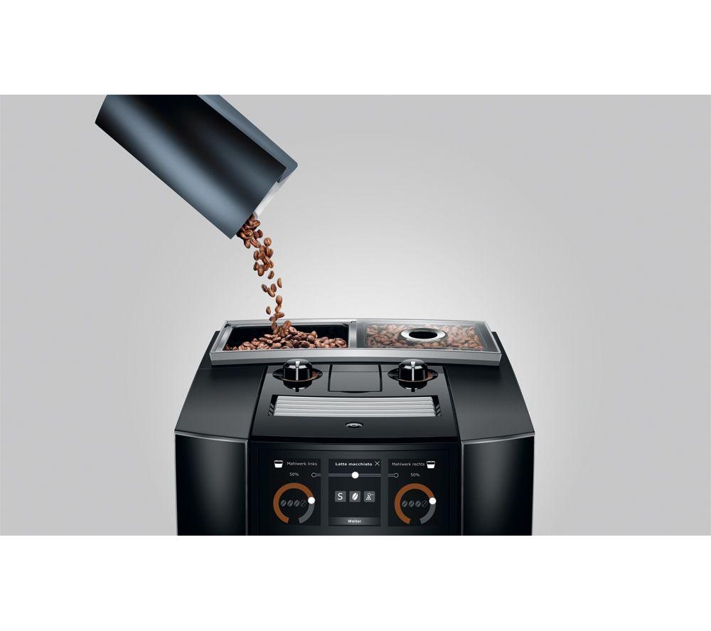 JURA J8 Twin 15659 Smart Bean to Cup Coffee Machine - Diamond Black