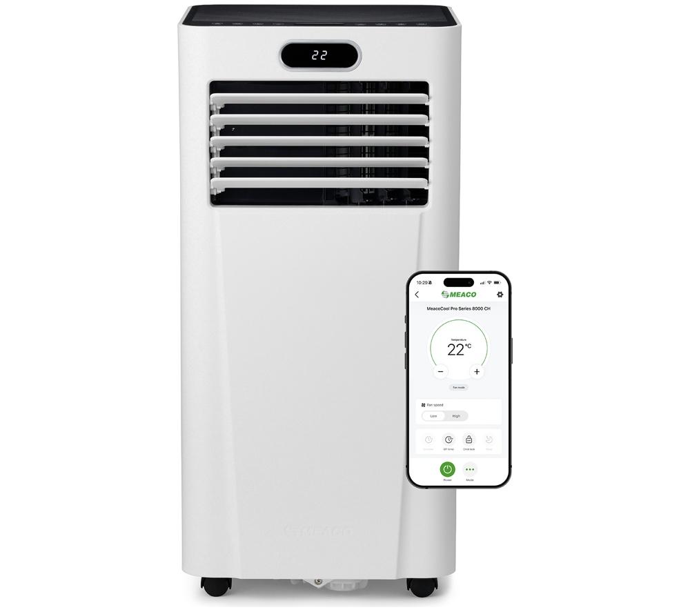 MEACO MeacoCool 8000CHR PRO Smart Air Conditioner & Dehumidifier - White