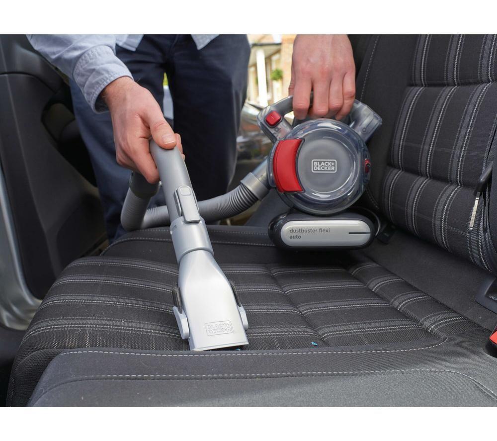 Aspiradora de mano BLACK + DECKER DustBuster Flexi Auto PD1200AV - Rojo y Gris