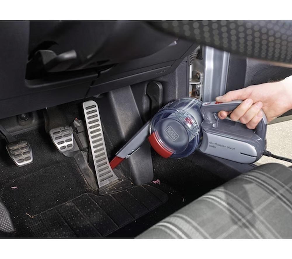 Aspirador de mano Black+Decker DustBuster Pivot Auto PV1200AV-XJ - Rojo y gris
