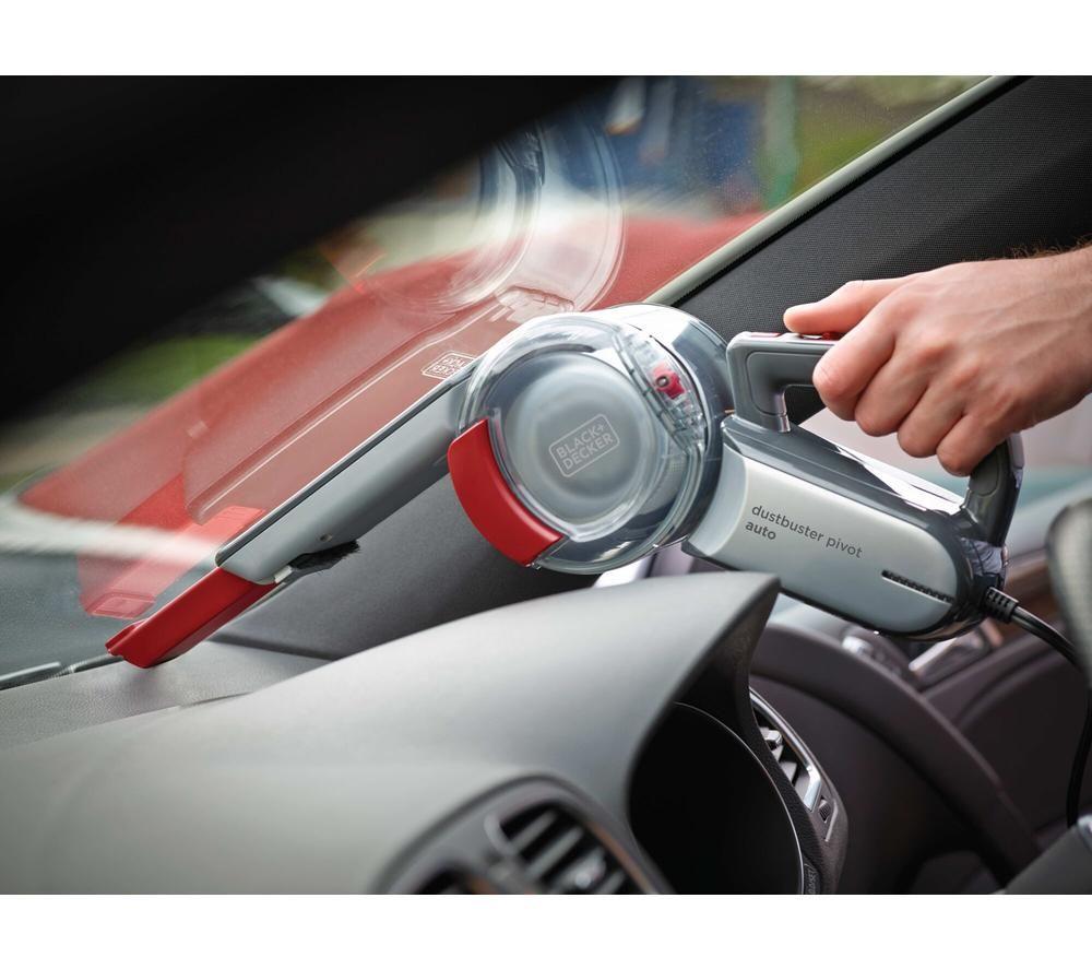 Aspirador de mano Black+Decker DustBuster Pivot Auto PV1200AV-XJ - Rojo y gris