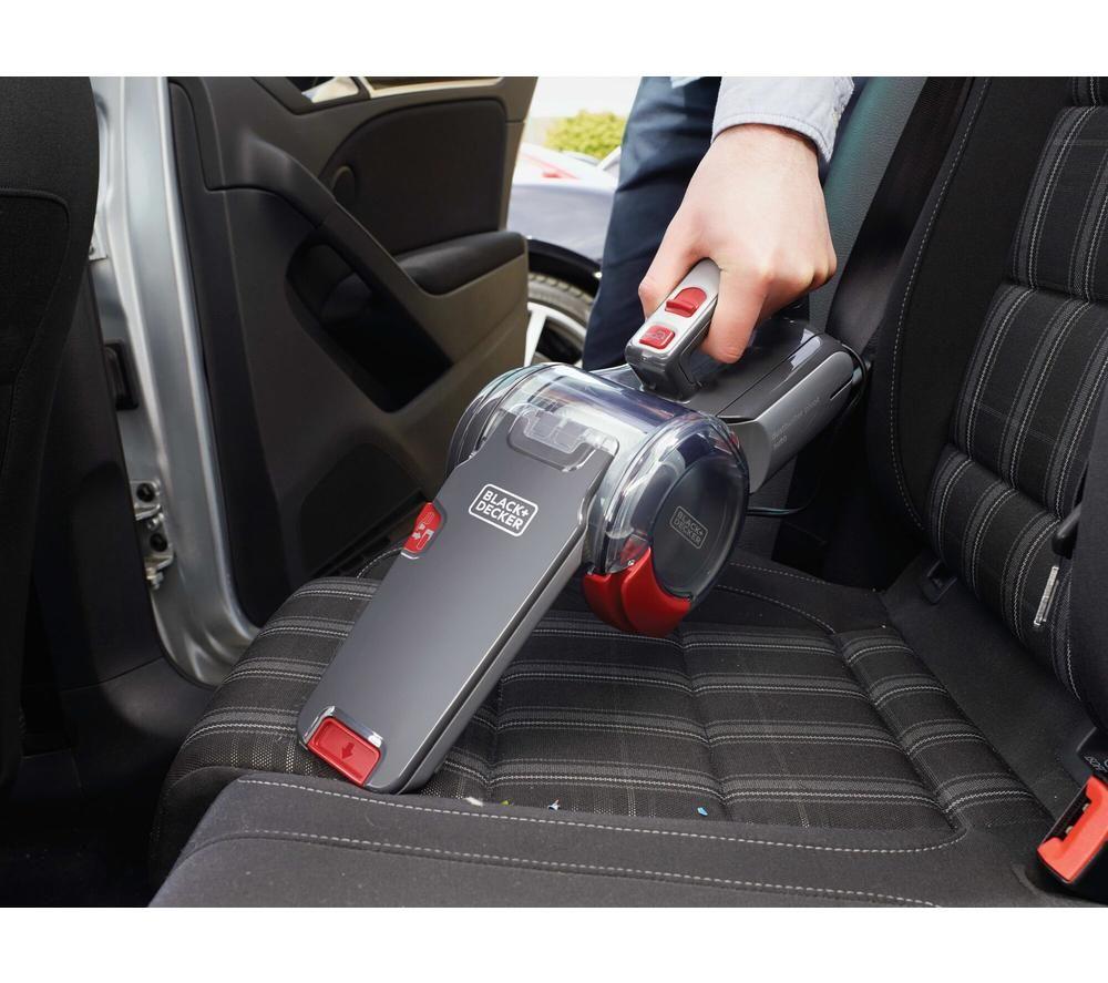 Aspirador de mano Black+Decker DustBuster Pivot Auto PV1200AV-XJ - Rojo y gris