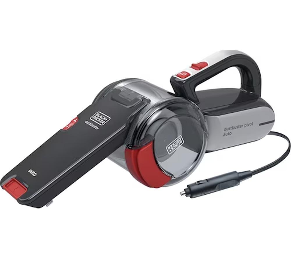 BLACK + DECKER DustBuster Pivot Auto PV1200AV-XJ Handheld Vacuum Cleaner - Red & Grey
