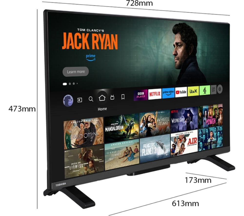 Televisor LED HDR Smart HD Ready de 32" TOSHIBA Fire TV 32WF2F53DB con Amazon Alexa