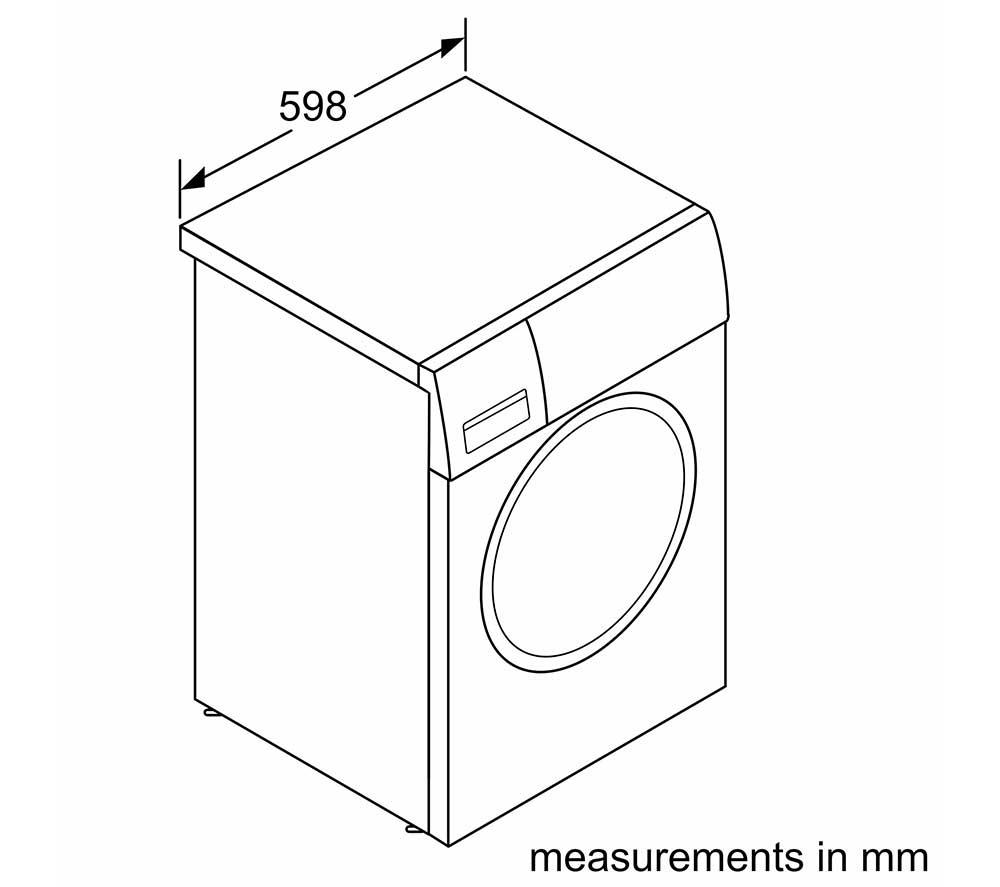 BOSCH Serie 2 WGE03408GB Waschmaschine 8 kg 1400 U/Min – Weiß