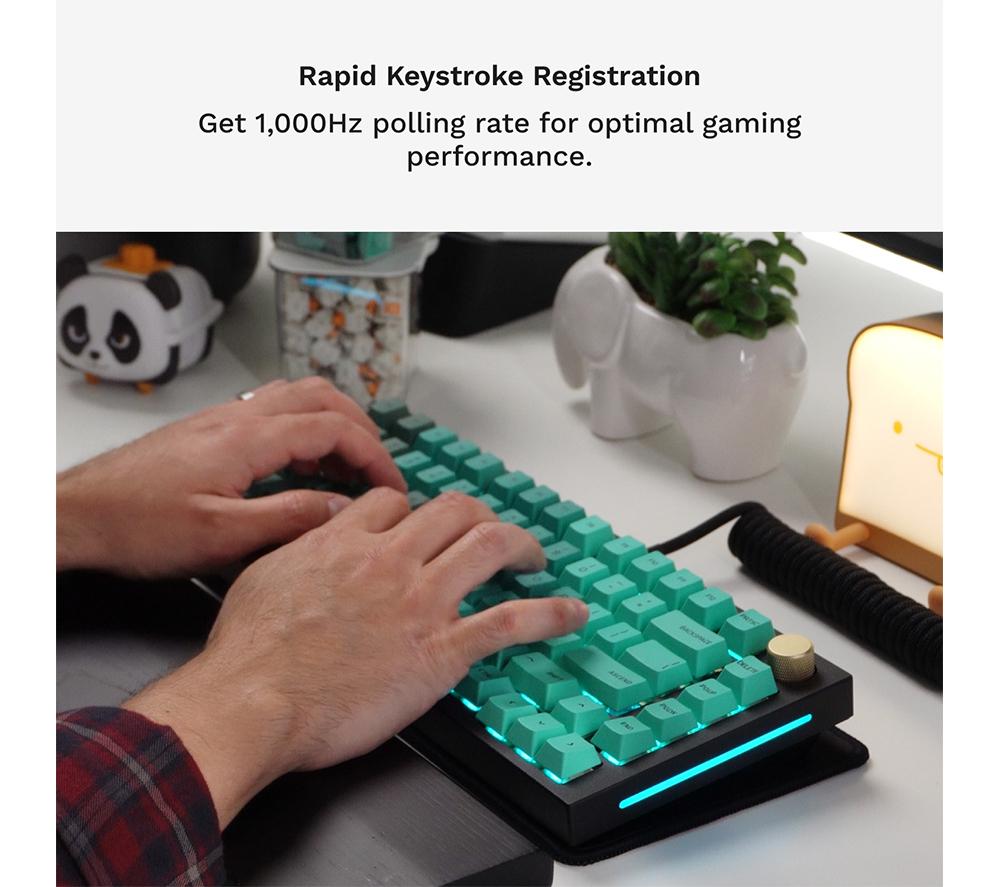 GLORIOUS GMMK PRO Prebuilt 75% Mechanical Gaming Keyboard - Black