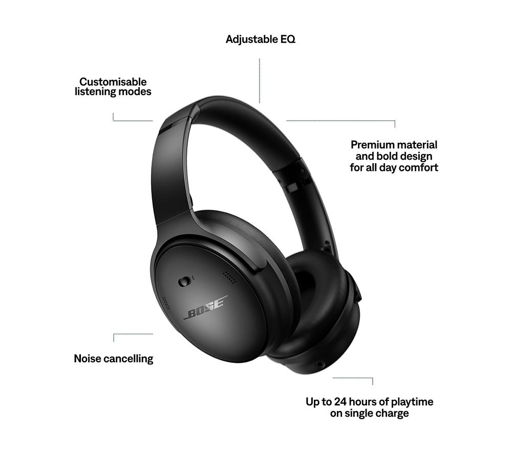BOSE QuietComfort SC Wireless Bluetooth Noise-Cancelling Headphones - Black