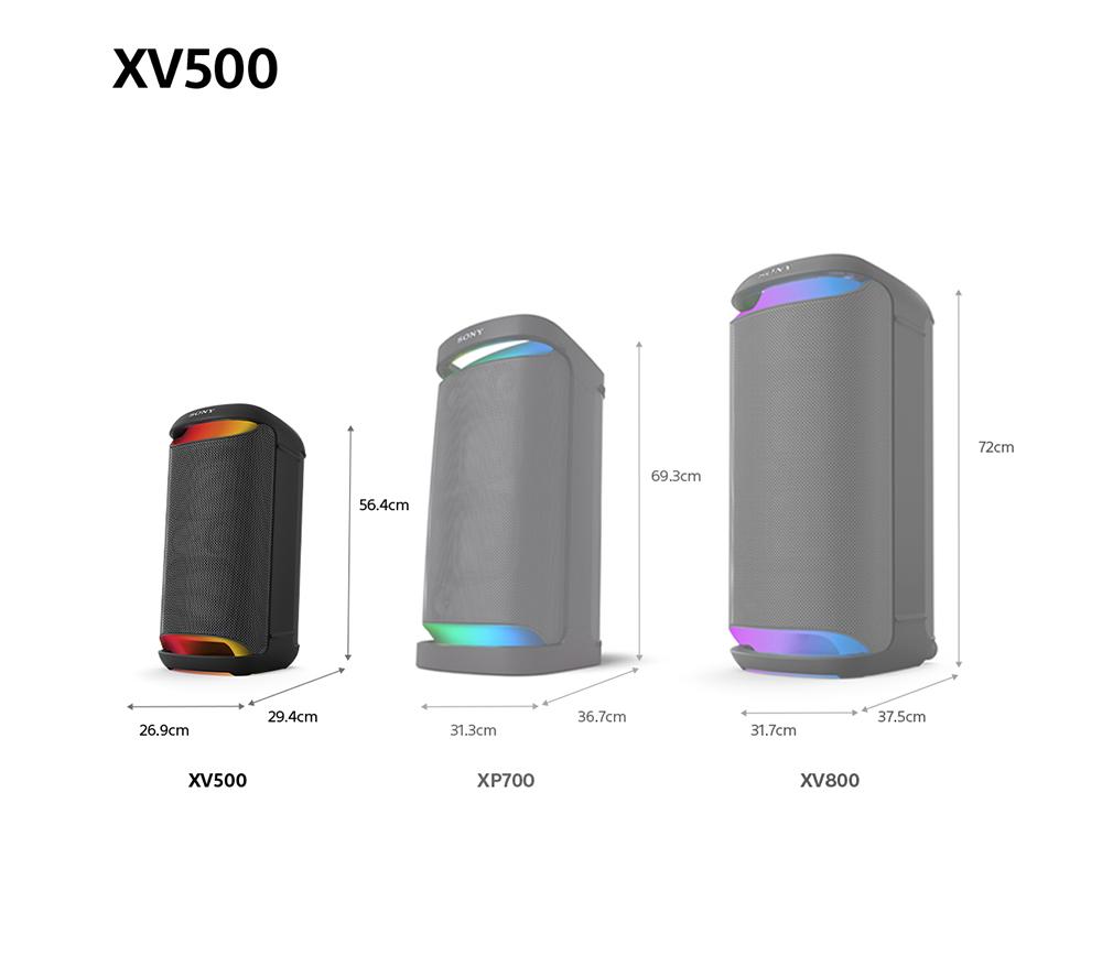 Altavoz para fiestas Megasound Bluetooth SONY SRS-XV500B - Negro