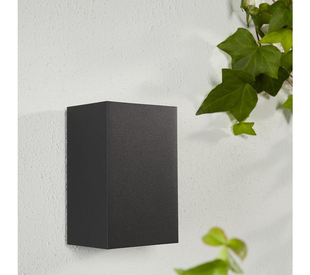PHILIPS HUE White and Color Ambiance Resonate Smart Outdoor LED Wall Lamp - Black, Twin Pack