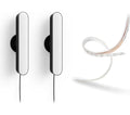 PHILIPS HUE Play White & Colour Ambiance Smart Light Bar Twin Pack with Lightstrip - Black & White