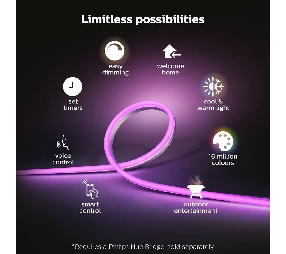 PHILIPS HUE White & Colour Ambiance Smart Outdoor LED Lightstrip - 5 m