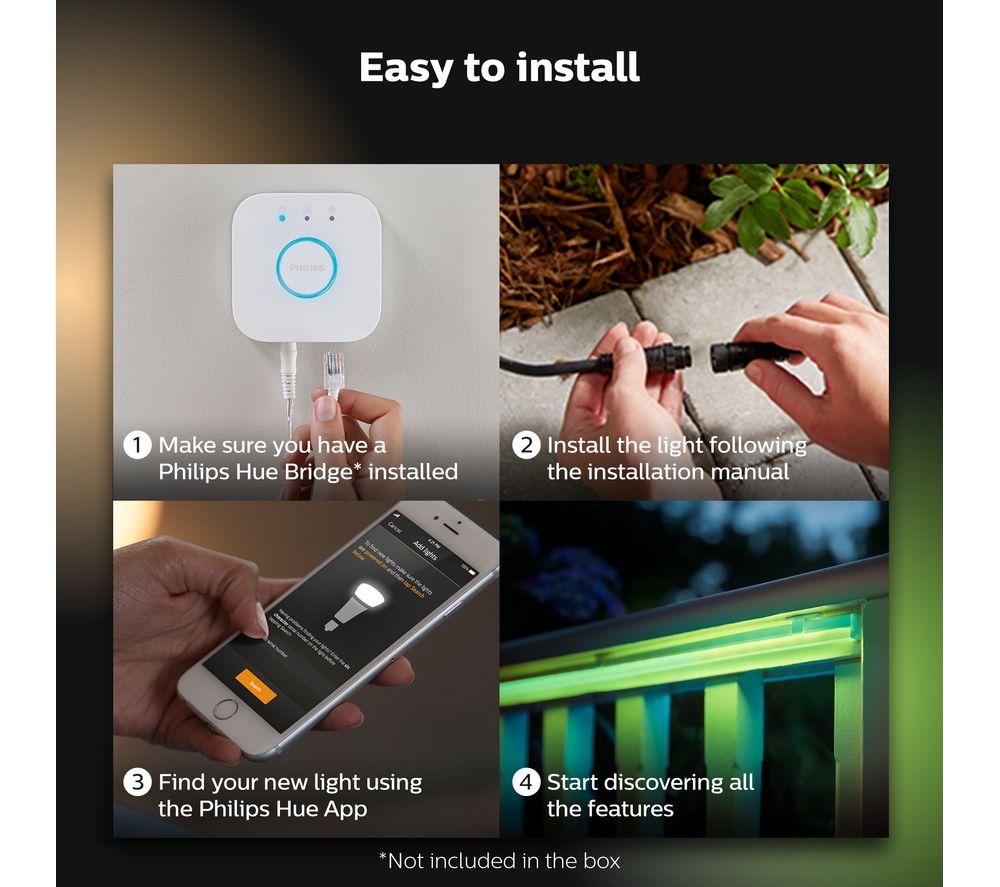 PHILIPS HUE White & Colour Ambiance Smart Outdoor LED Lightstrip - 5 m