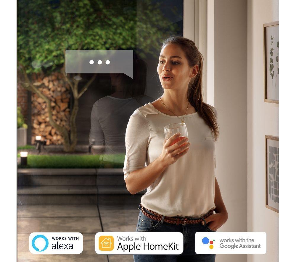PHILIPS HUE Lily White & Colour Ambiance Smart Outdoor LED Spotlight Extension - Black
