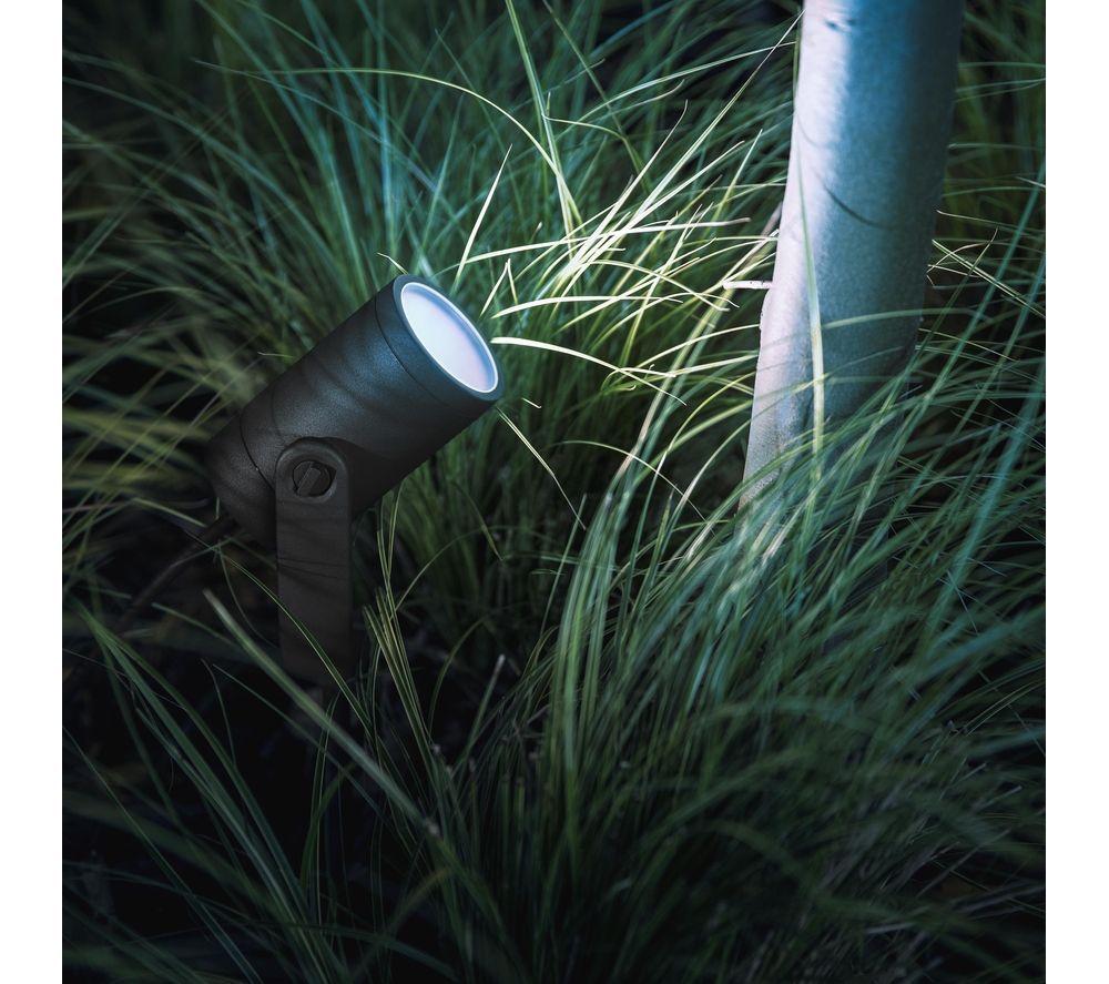 PHILIPS HUE Lily White & Colour Ambiance Smart Outdoor LED Spotlight Extension - Black