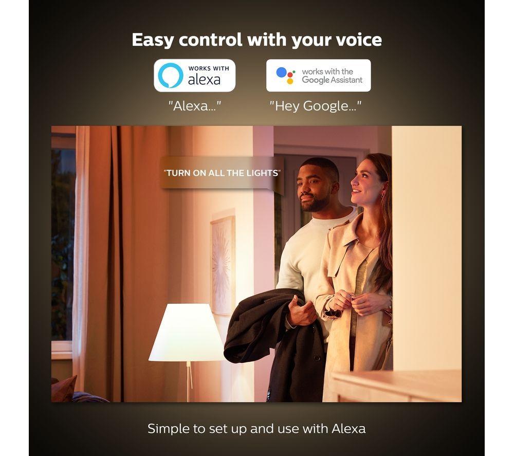PHILIPS HUE Signe Gradient White & Colour Ambiance Smart LED Table Lamp - White