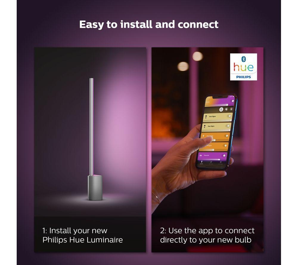 PHILIPS HUE Signe Gradient White & Colour Ambiance Smart LED Table Lamp - White