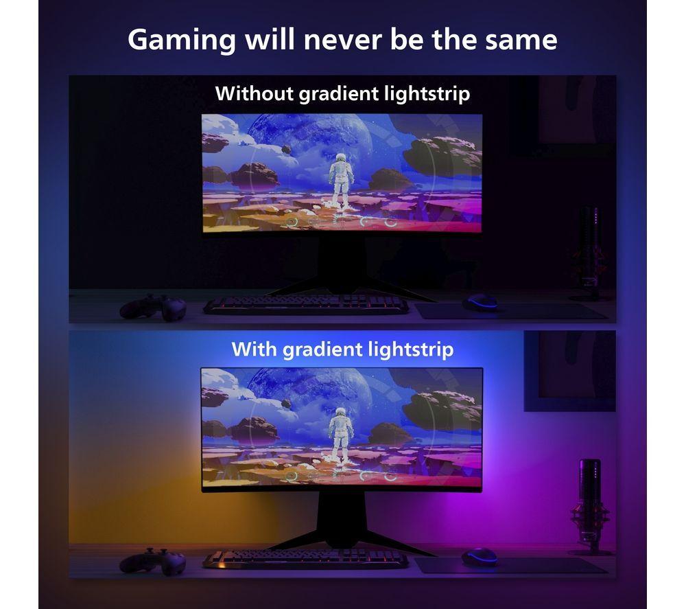 PHILIPS HUE Play Gradient 32-34" PC Monitor Lightstrip Starter Kit