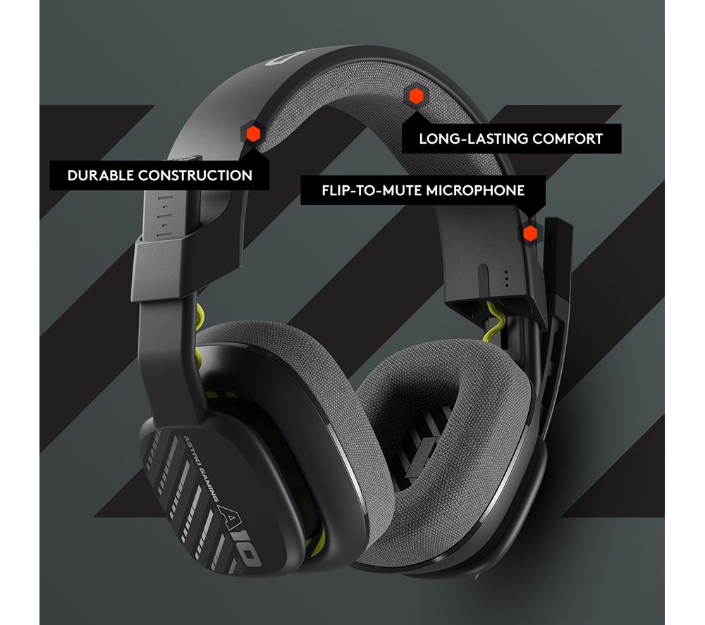 LOGITECH A10 5.1 Gaming Headset - Black