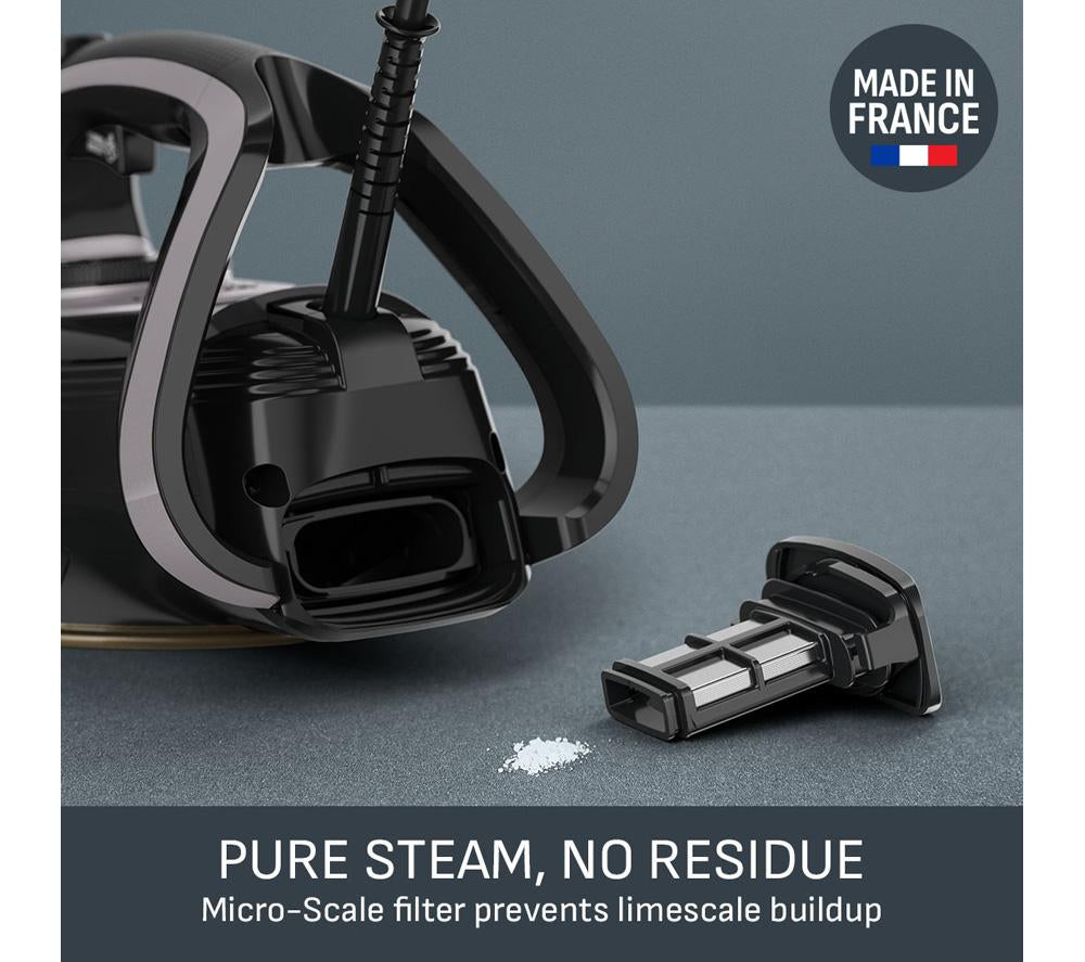 TEFAL Puregliss FV8062G0 Steam Iron - Shady & Black