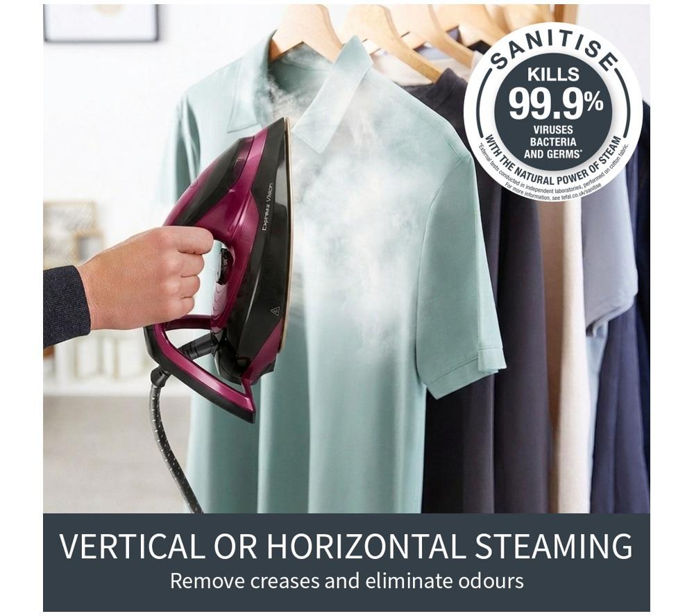 TEFAL Express Vision SV8154 Steam Generator Iron - Black & Purple