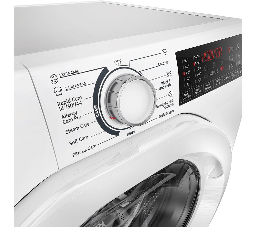 Lavadora HOOVER H-Wash 350 H3WPS4106TM6-80 de 10 kg, 1400 rpm, con WiFi - Blanca
