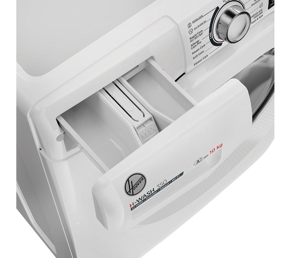 Lavadora HOOVER H-Wash 350 H3WPS4106TM6-80 de 10 kg, 1400 rpm, con WiFi - Blanca