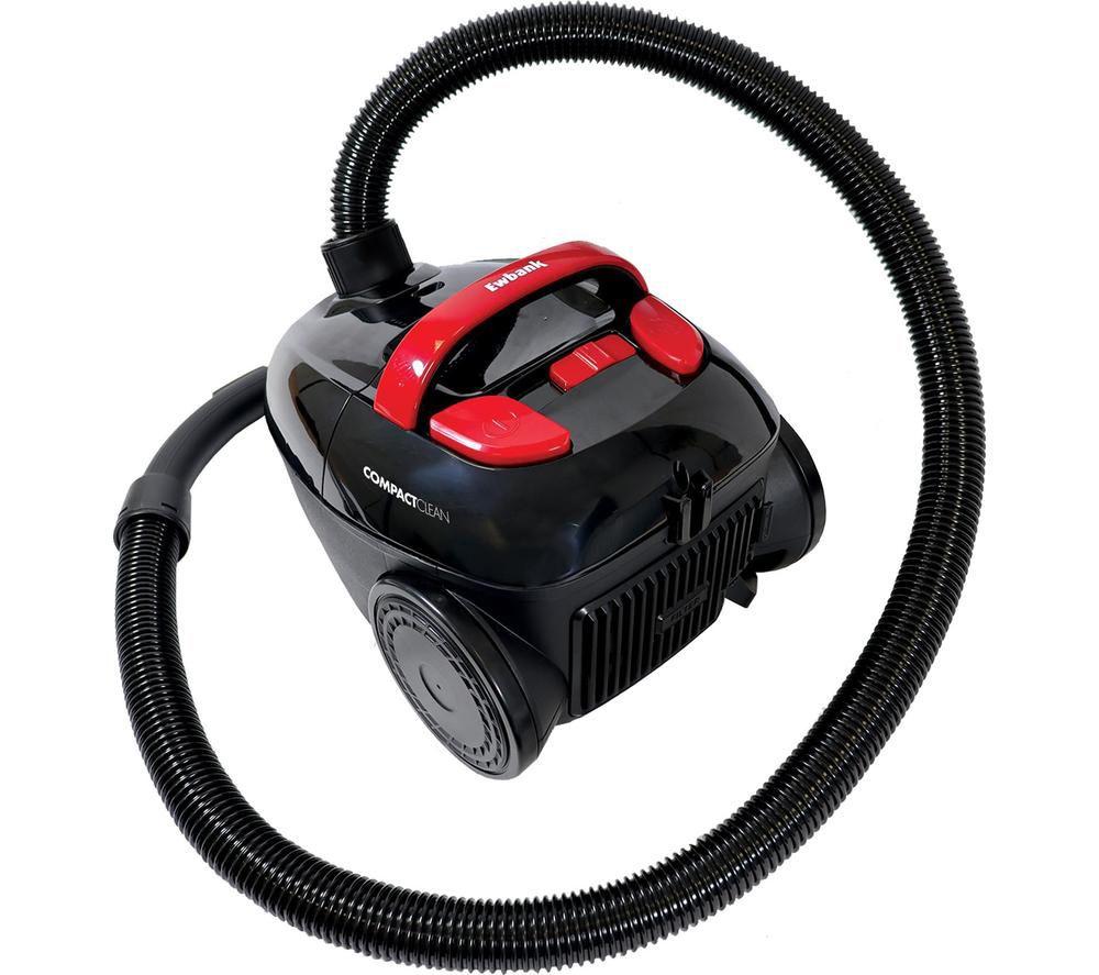 EWBANK COMPACTCLEAN Aspiradora de Cilindro con Bolsa - Roja y Negra