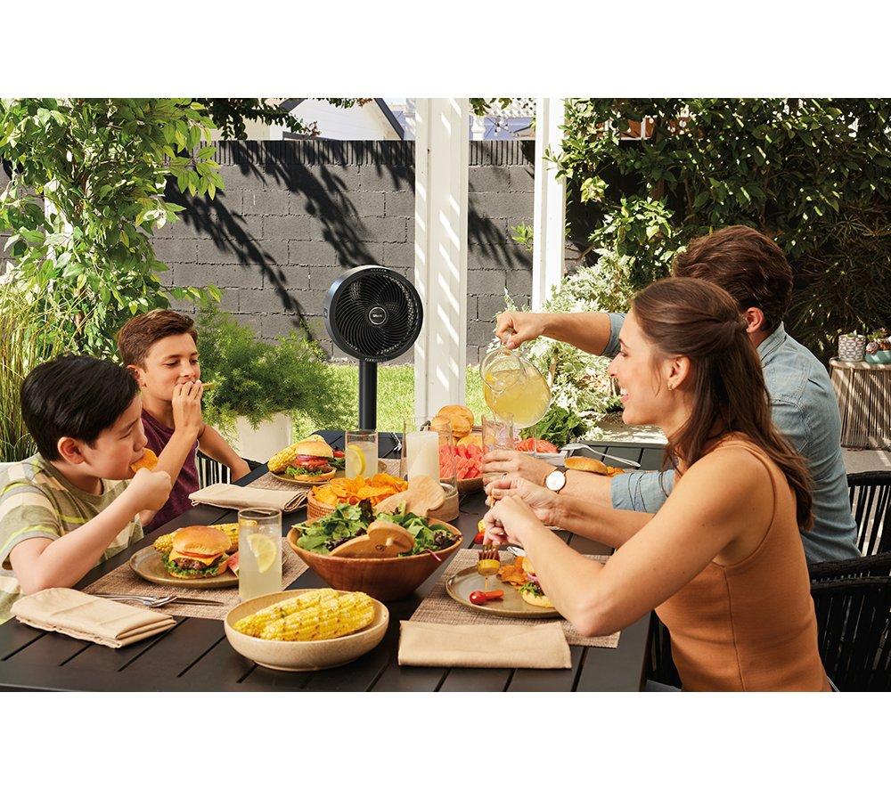 SHARK FlexBreeze FA220UK Portable 11.3" Hybrid Pedestal Fan - Charcoal Black