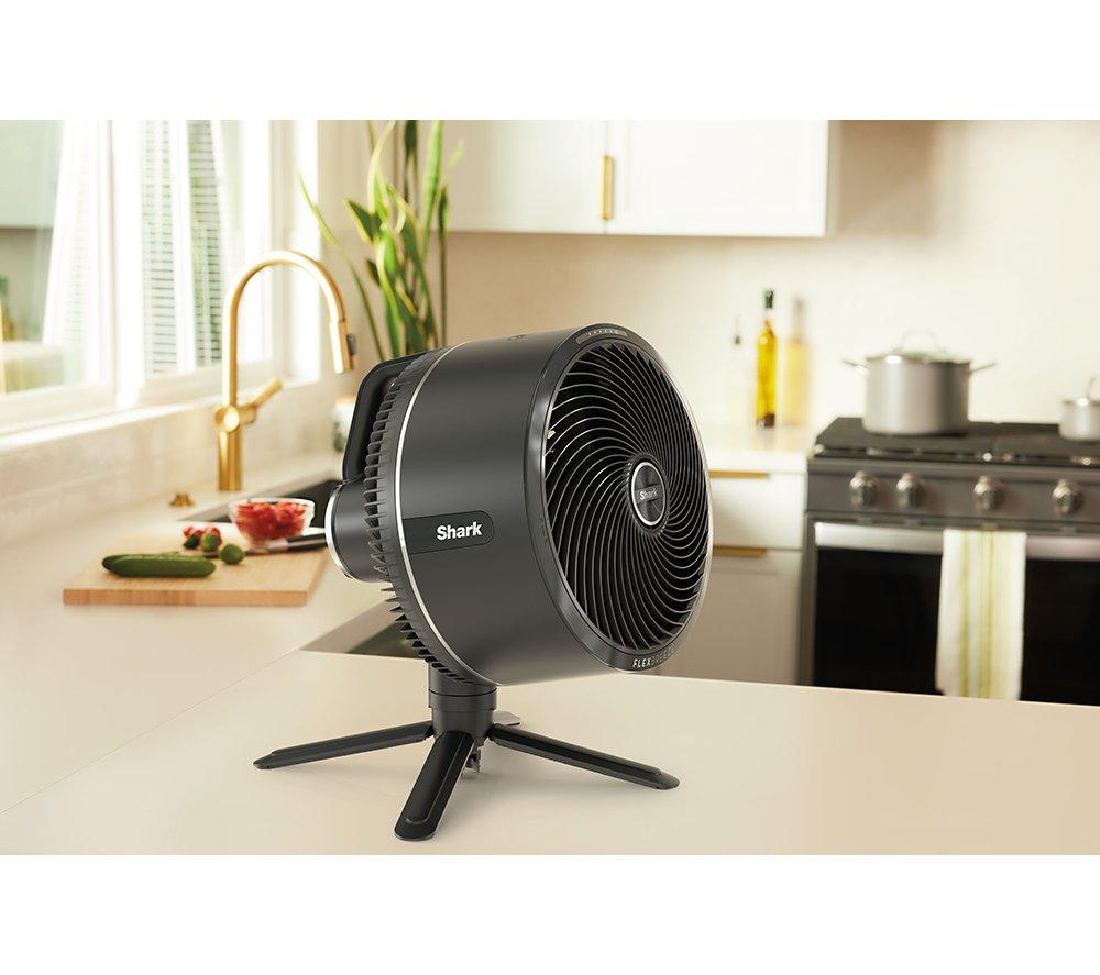 SHARK FlexBreeze FA220UK Portable 11.3" Hybrid Pedestal Fan - Charcoal Black