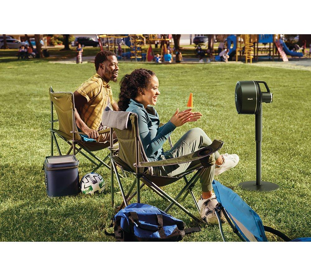 SHARK FlexBreeze FA220UK Portable 11.3" Hybrid Pedestal Fan - Charcoal Black