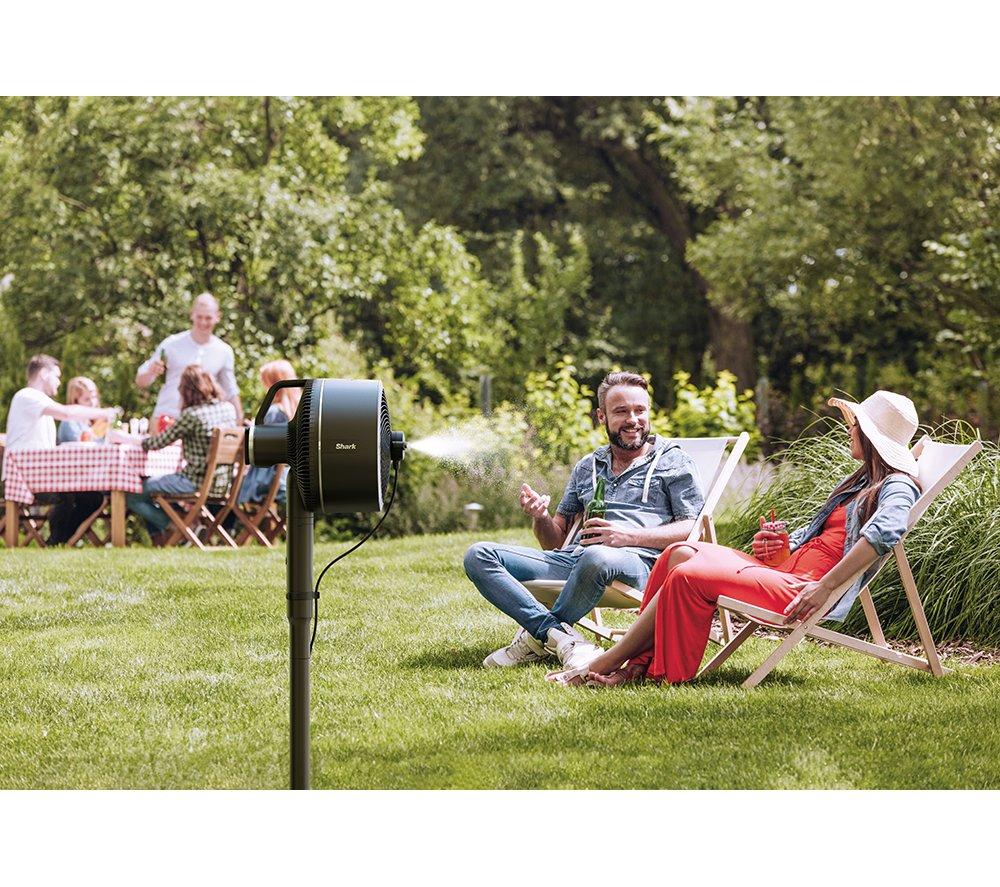 SHARK FlexBreeze FA220UK Portable 11.3" Hybrid Pedestal Fan - Charcoal Black