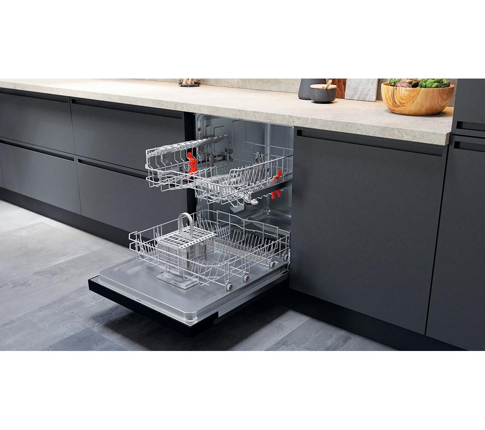 Lavavajillas de tamaño estándar semi-integrado HOTPOINT H3B L626 B UK