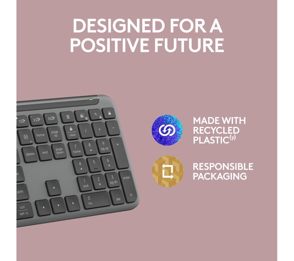 Teclado inalámbrico Logitech Signature Slim K950 - Grafito