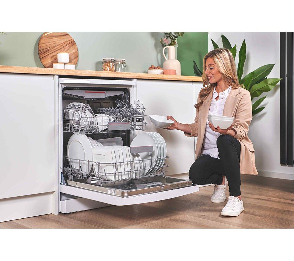 BOSCH Serie 6 PerfectDry SMS6ZCW10G Lavavajillas de tamaño estándar con WiFi - Blanco