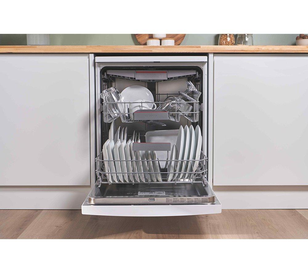 BOSCH Serie 6 PerfectDry SMS6ZCW10G Lavavajillas de tamaño estándar con WiFi - Blanco