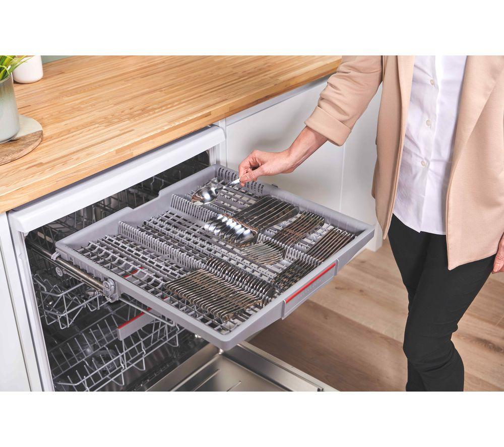 BOSCH Serie 6 PerfectDry SMS6ZCW10G Lavavajillas de tamaño estándar con WiFi - Blanco
