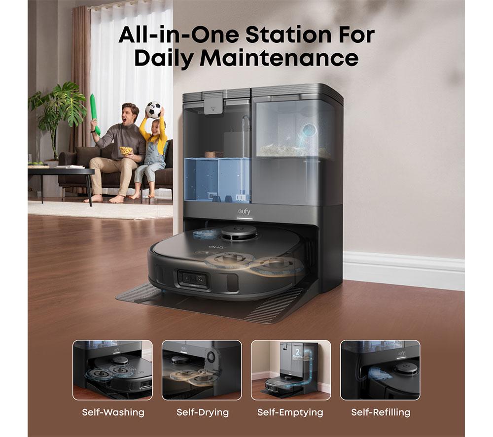 EUFY X10 Pro Omni Saug- und Wischroboter mit All-in-One Station