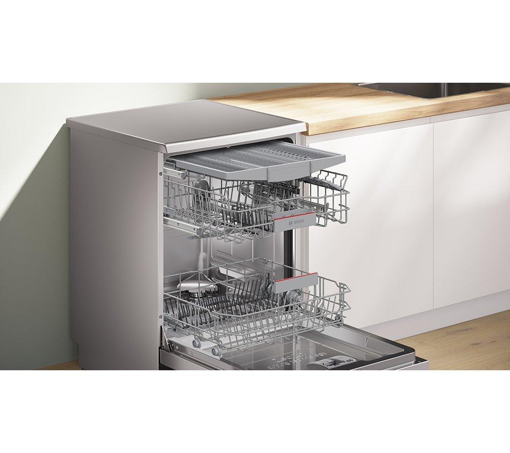 Lavavajillas de tamaño completo con WiFi BOSCH Serie 6 PerfectDry SMS6ZCI10G - Plata